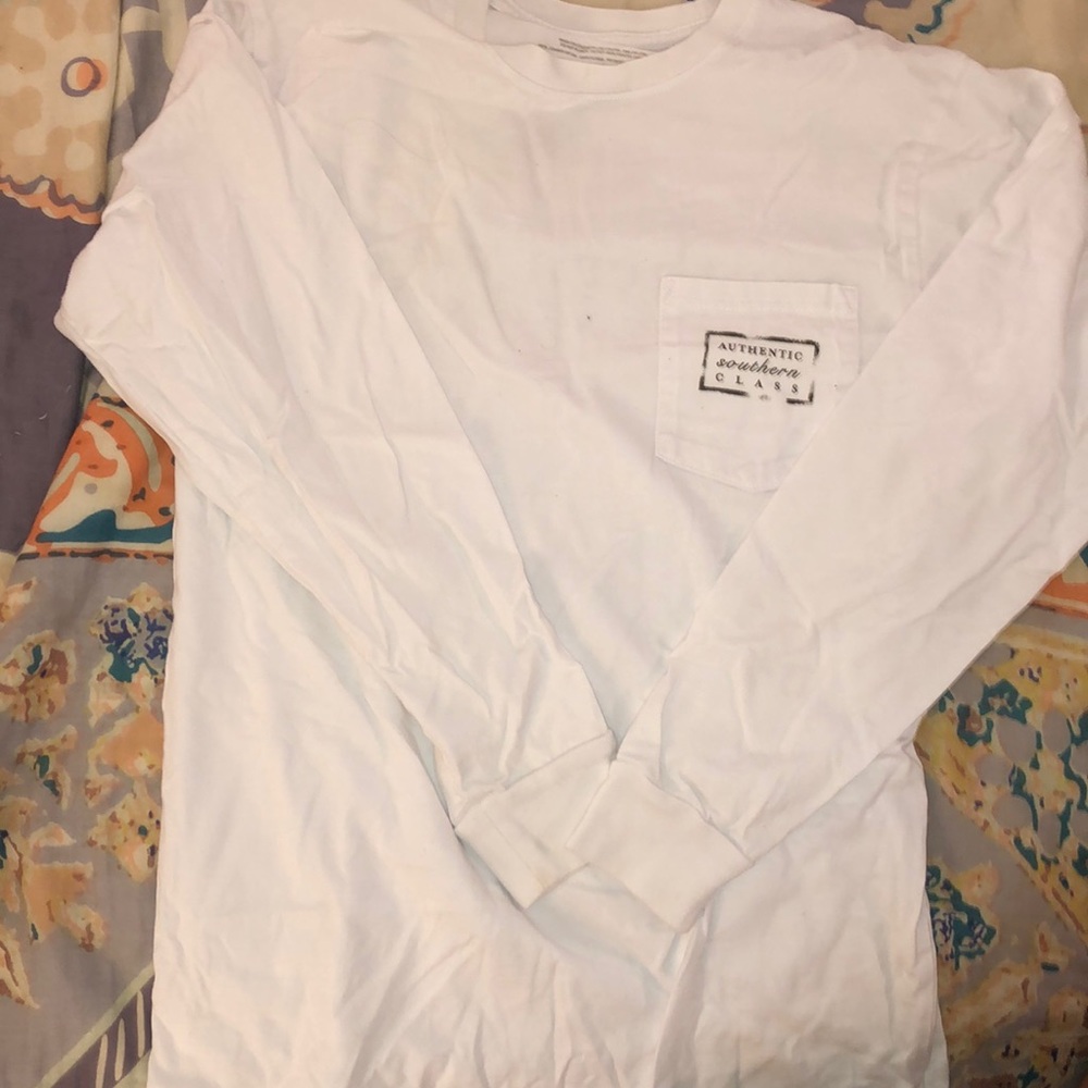 White long sleeve southern marsh T-shirt!!